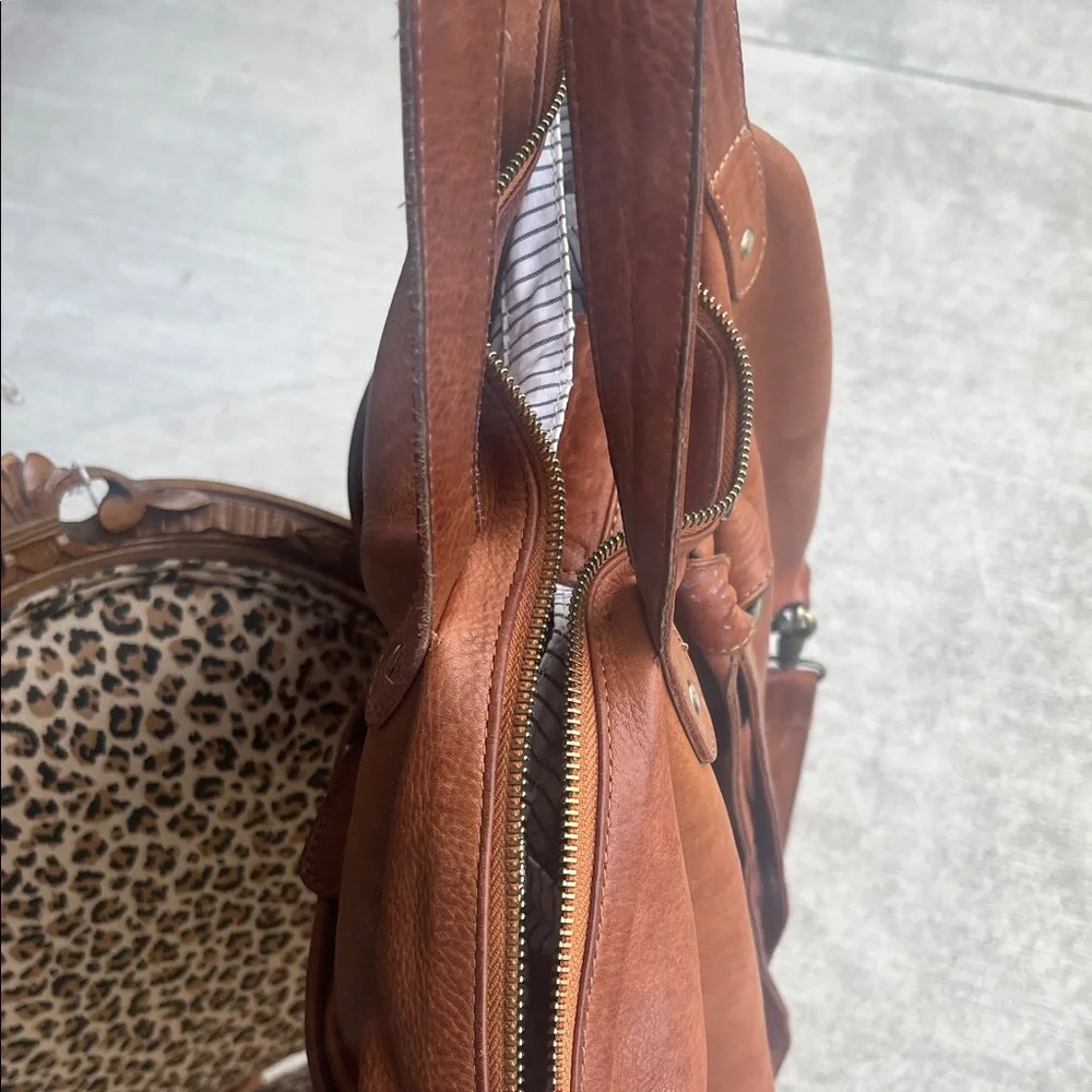 Brown Leather Tote Bag - Picture 12 of 16